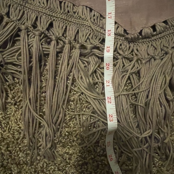 Mustard seed light purple medium Woven Crochet Fringe Tank Top - Picture 8 of 8